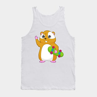 Hamster Skater Skateboard Tank Top